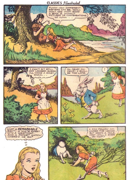 دانلود کتاب کمیک ماجراهای آلیس در سرزمین عجایب Alice In Wonderland