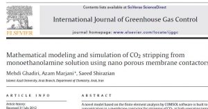 Mathematical modeling and simulation of CO2 stripping