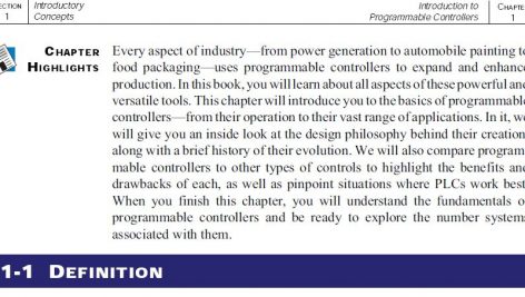 Introduction to programmable controllers