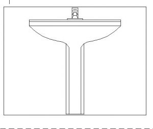 دانلود بلوک اتوکد روشویی | آبجکت اتوکد دو بعدی