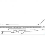 دانلود بلوک اتوکد هواپیمای بوئینگ| آبجکت آماده اتوکد دو بعدی