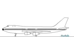 دانلود بلوک اتوکد هواپیمای بوئینگ| آبجکت آماده اتوکد دو بعدی
