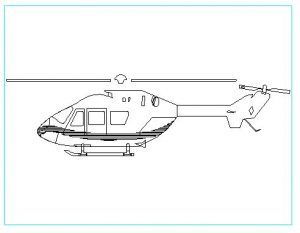 دانلود بلوک اتوکد هلیکوپتر (بالگرد)