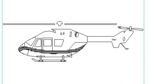 دانلود بلوک اتوکد هلیکوپتر (بالگرد)