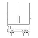 دانلود بلوک اتوکد کامیون از سه نما | آبجکت اتوکد دو بعدی