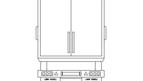 دانلود بلوک اتوکد کامیون از سه نما | آبجکت اتوکد دو بعدی