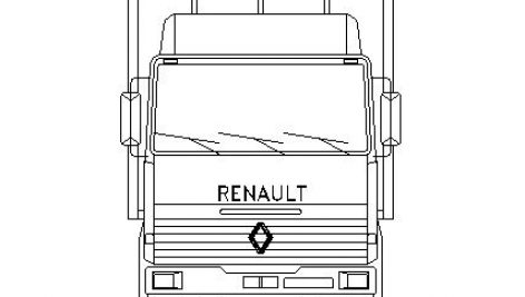 دانلود بلوک اتوکد کامیون از سه نما | آبجکت اتوکد دو بعدی