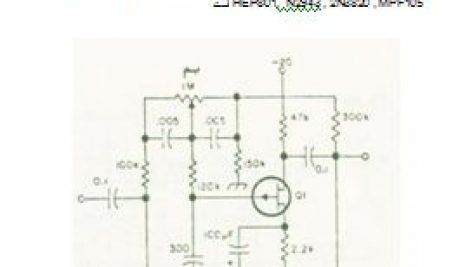 مدار تنظیم کننده مقاومت - خازنی با ترانزیستور 2N3820